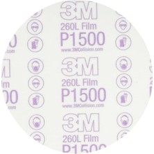 Happy Trend Hookit Kırmızı Kaplama Filmi Zımpara Diski, 01184, 6 Inç, P1500, Otomatik Zımpara Için 25'li Disk Paketi