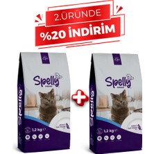 Spelly Yetişkin Kedi Maması Balıklı 1,2 kg x 2 Adet - 2,4 kg
