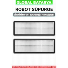 Global Batarya Xiaomi Mi Mop S10T Robot Süpürge Hepa Filtre (STFCR01SZ) 2 Adet - Sarf Malzeme