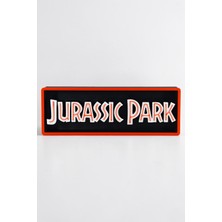 Star Figür Jurassic Park Logo Raf Dekoru | Dinozor Temalı Masa Üstü Dekor | Figür