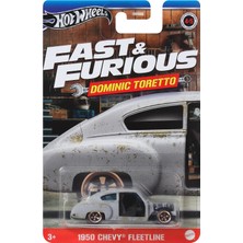Die Grup Tr Hızlı ve Öfkeli Dominic Toretto Auto 1950 Chevy Fleetline Model Döküm Ölçeği 1:64 - Uzunluk 7 cm - HRW49
