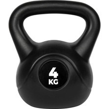 Die Grup Tr Pvc Kettlebell – 4 kg – Siyah