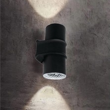 Die Grup Tr Çiftli Çağlayan Aplik IP54 Dış Mekan Zita Beyaz, Günışığı, Yeşil, Turuncu Işık Bahçe Aydınlatma Duvar Apliği + 2 Adet GU10 LED Ampul (Beyaz)