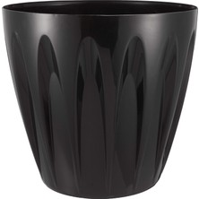 Die Grup Tr P007 Papatya Saksı Tabaklı 45CM, 46 Litre Siyah