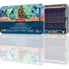Inktense Kalıcı Suda Çözünür Sulu Boya Kalemleri, 36'li Set, 4 mm Birinci Sınıf Çekirdek G�