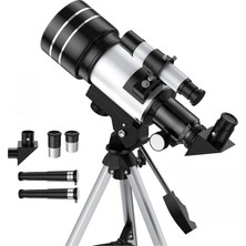 Die Grup Tr Çocuklar ve Yeni Başlayanlar Için Tripodlu Teleskop - 150X Büyütme Kapasitesi, 70MM Mercek Açıklığı, 300MM Odak Uzunluğu, Yüksek Görüntü Kalitesi, Kolay Kurulum, Astronomik Teleskop