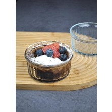 Die Grup Tr 2 Adet Isıya Dayanıklı Cam Sufle Kabı Borline Sufle Kasesi 10X5 cm