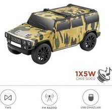 Die Grup Tr D-48 Jeep Tasarım Usb/tws/fm Bluetooth Hoparlör Speaker D-480690 Yeşil