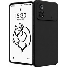 Die Grup Tr Poco X4 Pro 5g ile Uyumlu Kılıf, Içi Kadife Kaplamalı Ince Sıvı Silikon Kapalı Kamera Tam Koruma Yumuşak Silikon Kapak, Siyah