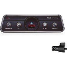 Sentinel SC-100 2k Ahd Çift Kameralı Araç Içi Dikiz Aynası Kamera | Wi-Fi, G-Sensor, Gece Gör