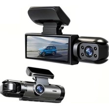 CR55 3.16 Inç Ekranlı 1080P Full Hd Dikiz Aynası Tipi Çift Kameralı Araç Kamerası – Park Mo