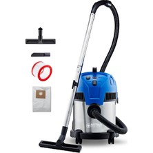 Frefly Store Nilfisk Multı Iı 22 Inox Sanayi Tipi Elektrikli Süpürge, Plastik, Siyah / Mavi