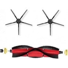 Frefly Store Ozemtek S5 Max, S6, S6PURE, S6MAXV Roborock ile Uyumlu Ana Fırça Yan Fırça Set-3 Parça