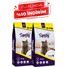 Spelly Yetişkin Kedi Maması Kısır Tavuklu 15 kg x 2 Adet - 30 kg