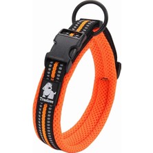 Köpek Eğitim Tasması TLC5011 Reflektörlü Köpek Tasması (M, Turuncu)