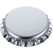 Dikarya Taç Kapak 26 mm Soda Gazoz Şişesi Kapağı - Gümüş (Silver)