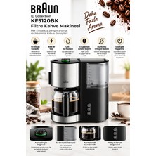Braun Id Collection Filtre Kahve Makinesi, 1000 W, 1,25 Lt, 10 Fincanlık, 3 Kademeli Aroma Seçimi, Optibrew, Aromacarafe Cam Demlik, Damlama Önleme, Çıkarılabilir Su Haznesi, Otomatik Kapanma