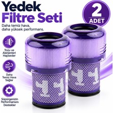 Die Grup Dyson V12 Detect Slim Dikey Süpürge ile Uyumlu 2'li Filtre