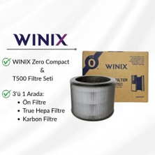Winix Zero Compact ve T500 Cihazı Filtre Seti - Filtre O, ''True'' HEPA Filtre, Güney Kore Menşeli