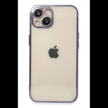 Apple iPhone 13 Kılıf Razer Lensli Silikon - Mor