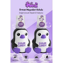 Sugar Candy 2 Adet Orman Meyveleri Kokulu Doğal Vegan Çocuk Köpük El Sabunu Mıra 350 ml Paraben Içermeyen Mor Köpük