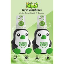 Sugar Candy 2 Adet Zeytin Çiçeği Kokulu Doğal Vegan Çocuk Köpük El Sabunu Vıno 350 ml Paraben Içermeyen Yeşil Köpük