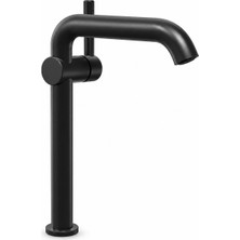Aqua Bagno Adell Eterno F Yüksek Çanak Lavabo Bataryası Fırçalanmış Mat Siyah | 159801524