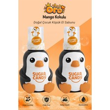 Sugar Candy 2 Adet Mango Kokulu Doğal Vegan Çocuk Köpük El Sabunu Oro 350 ml Paraben Içermeyen Turuncu Köpük