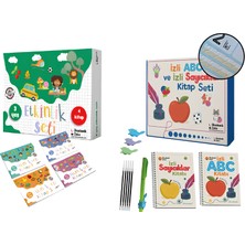 Akademik Zeka 3 Yaş Etkinlik Seti (4 Kitap 160 Sayfa) - Izli Abc ve Sayıcıklar Kitabları Oluklu Seti