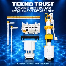 Tekno Trust Gömme Rezervuar Boşaltma, Alt Sepet ve Montaj Seti