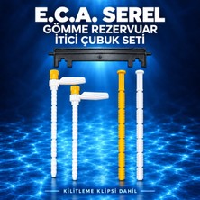 E.c.a. Serel Gömme Rezervuar Itici Çubuk ve Kilitleme Klipsi Seti