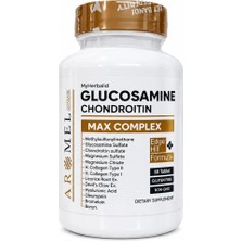 AROMEL Glukozamin Kondroitin Msm, Max Complex | 60 Tablet | Uk Formül, Boswellia,bromelain,oleuropei