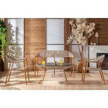 Viona Home Lisa 2-1-1-S Bahçe Balkon Oturma Grubu