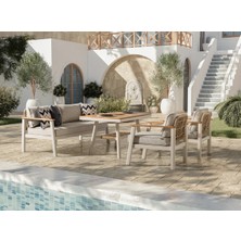Viona Home Onyx 3-1-1-S Alüminyum Bahçe Balkon Oturma Grubu