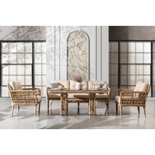 Viona Home Maldiv 3-1-1-S Rattan Bahçe Balkon Oturma Grubu