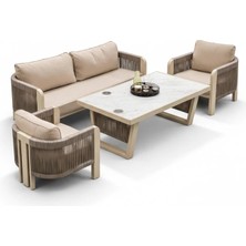 Viona Home Artisan 3-1-1-S Alüminyum Bahçe Balkon Oturma Grubu