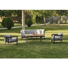 Viona Home Atlantis 3-1-1-S Alüminyum Bahçe Balkon Oturma Grubu