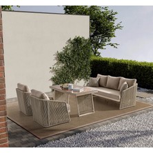 Viona Home Paris 3-1-1-S Alüminyum Bahçe Balkon Oturma Grubu