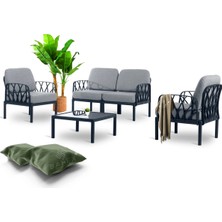 Viona Home Garda 2-1-1-S Bahçe Balkon Oturma Grubu