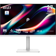 MSI Msı 27 Pro Max 271PHW E14 1920 x 1080 (Fhd) 16:9 Flat IPS 144HZ 1ms (Mprt) Freesync Pıvot Beyaz Monıtor