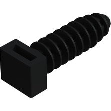 CATEKSSS Klips Dübel 8 mm Siyah - 30’lu Paket