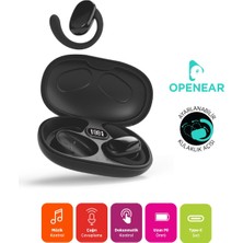 Polosmart PBS166 Bluetooth 5.3 Kablosuz Dokunmatik Kulaklık, Type-C Şarj Siri ve Google Asistan