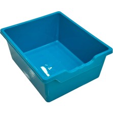 CATEKSSS Plastik Çekmece Kutusu, Oyuncak Kutusu, Çok Amaçlı Plastik Kap, Raf Kabı, Oyuncak Dolap Çekmecesi - Turkuaz - 14’lü Paket