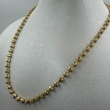 14 K Altın Görünümlü Xuping Top Top Kolye 60 cm