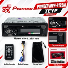 Paspro Otomotiv MVH-S125UI USB Aux Girişli Uzaktan Kumandalı Oto Teyp