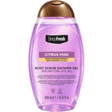 Deep Fresh Duş Jeli Scrub Pembe Kapaklı 400 ml