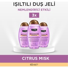 Deep Fresh Duş Jeli Scrub Pembe  Kapaklı  3 x 400 ml