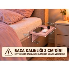 Baydıoğlu Grup Yatak Kenarı Düzenleyici Raf – Telefon ve Kişisel Eşya Tutucu KALINLIĞI 2 CM OLAN BAZALAR İÇİN UGUNDUR !