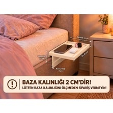 Baydıoğlu Grup Yatak Kenarı Düzenleyici Raf – Telefon ve Kişisel Eşya Tutucu KALINLIĞI 2 CM OLAN BAZALAR İÇİN UGUNDUR !