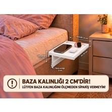 Baydıoğlu Grup Yatak Kenarı Düzenleyici Raf – Telefon ve Kişisel Eşya Tutucu KALINLIĞI 2 CM OLAN BAZALAR İÇİN UGUNDUR !